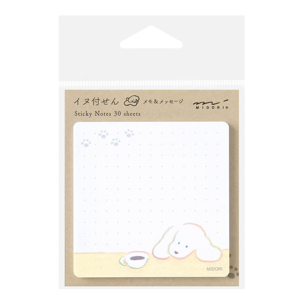 Midori Sticky Notes Coffee and Dog